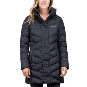 NWT Women's Black MARMOT Varma Long Down Coat XL